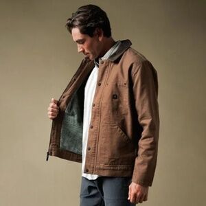 New Mens sz XL Roark Open Roads Waxed Canvas Jacket outdoors fashion button up
